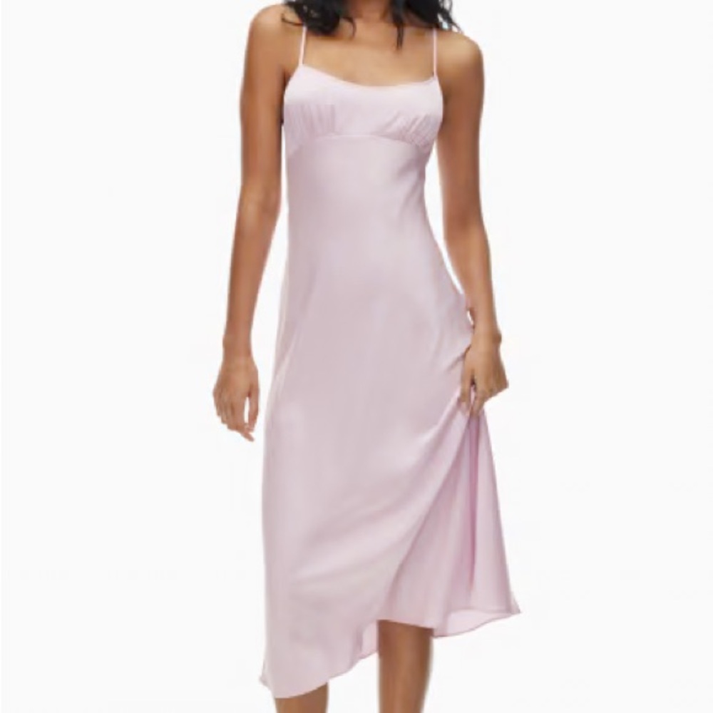 Aritzia wilfred toulouse satin dress